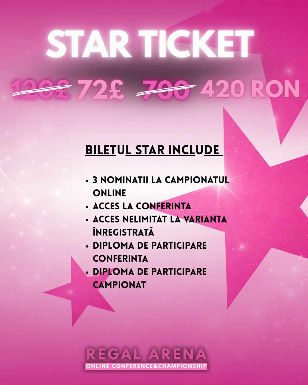 Regal Arena Star Ticket