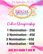 Nominatii campionat Regal EVENT UK 2026