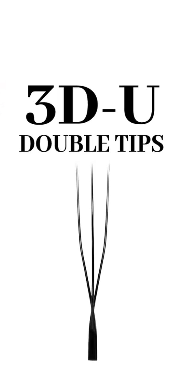 3W dublat U shape - Cele mai noi extensii de gene PREMADE Imagine secundară a produsului